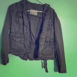 Gray Aeropostale army jacket